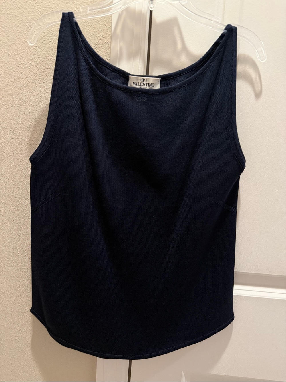 Valentino Women's Navy Sleeveless Tank Top